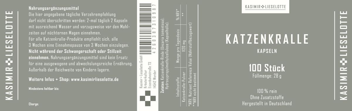 Katzenkralle Kapsel
