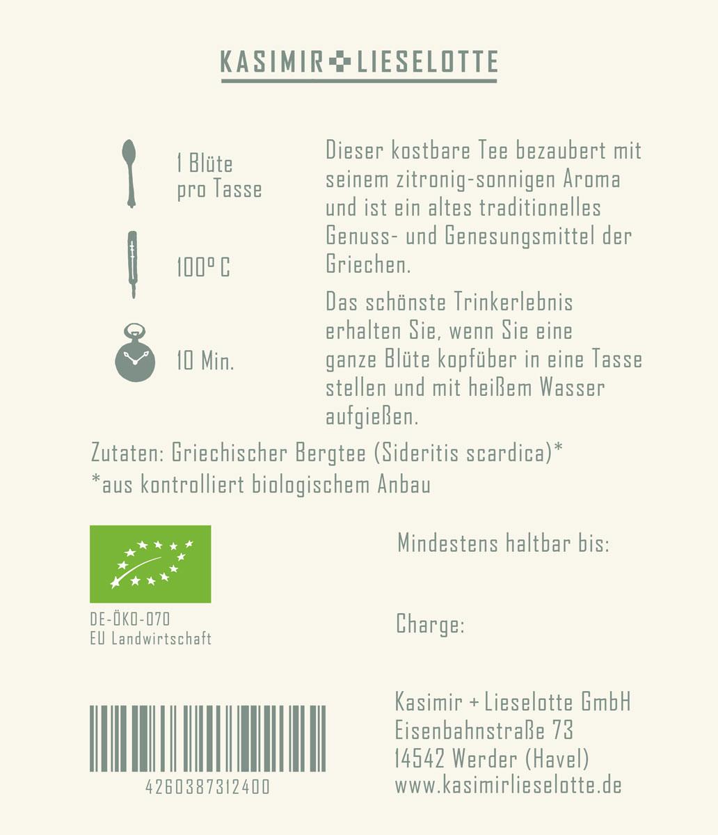 Griechischer Bergtee Bio