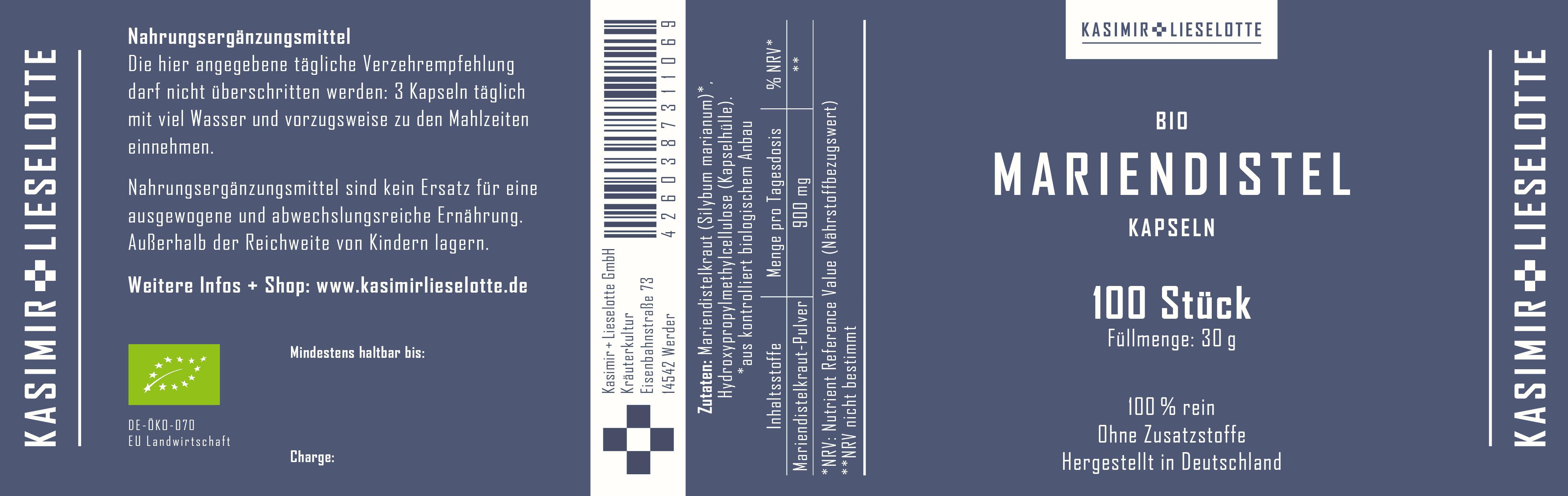 Mariendistel Kapsel Bio