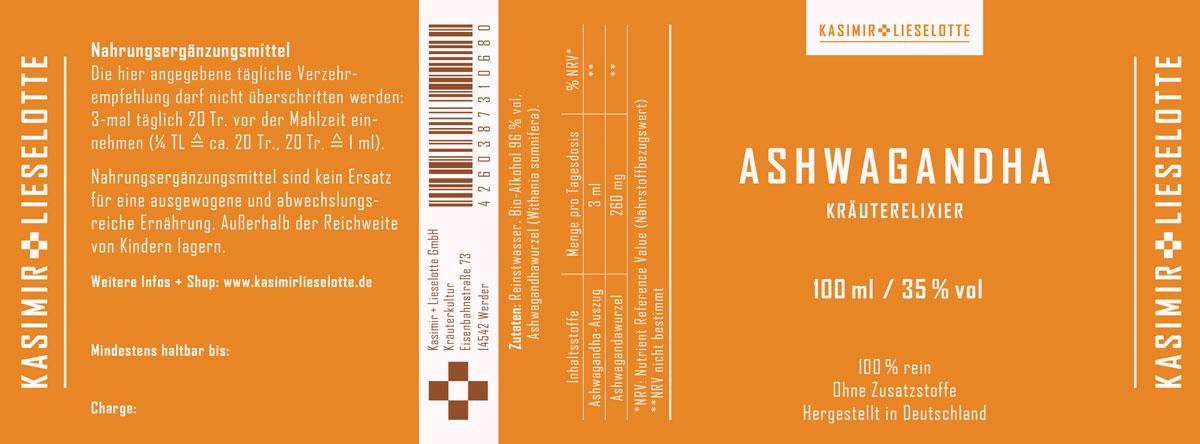 Ashwagandha Tinktur Bio Ashwagandha Tinktur Bio