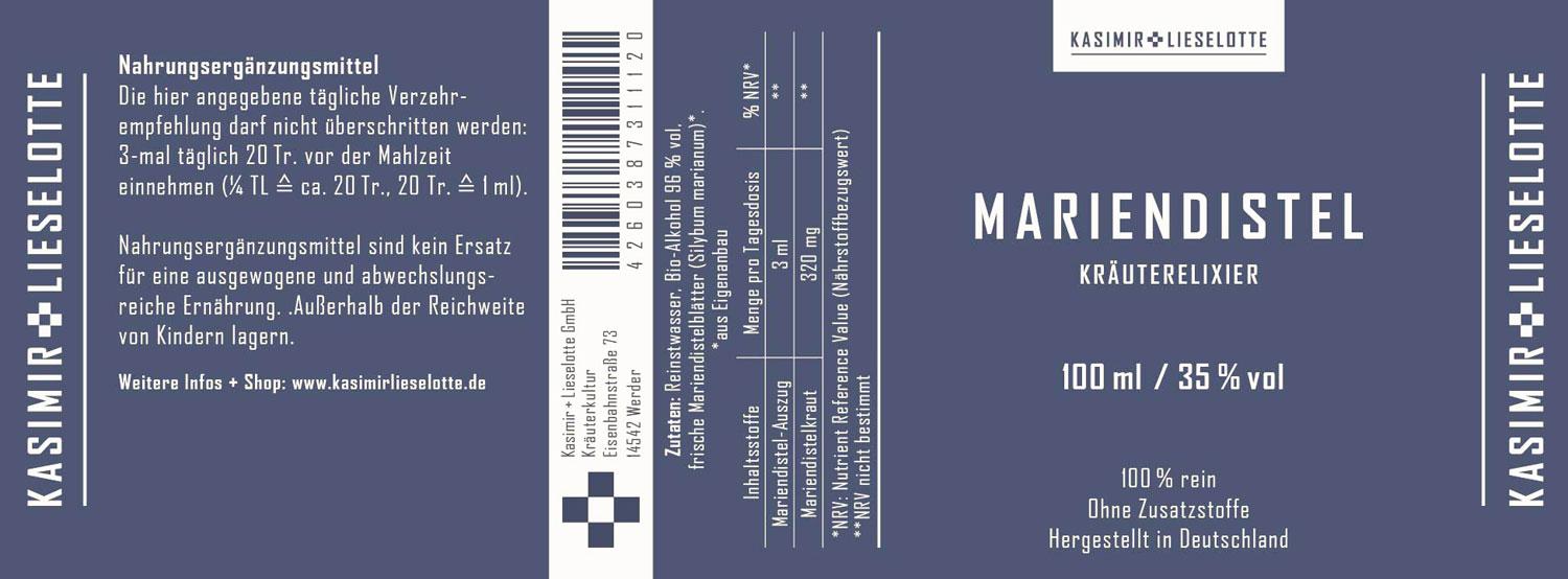 Mariendistel Tinktur Bio