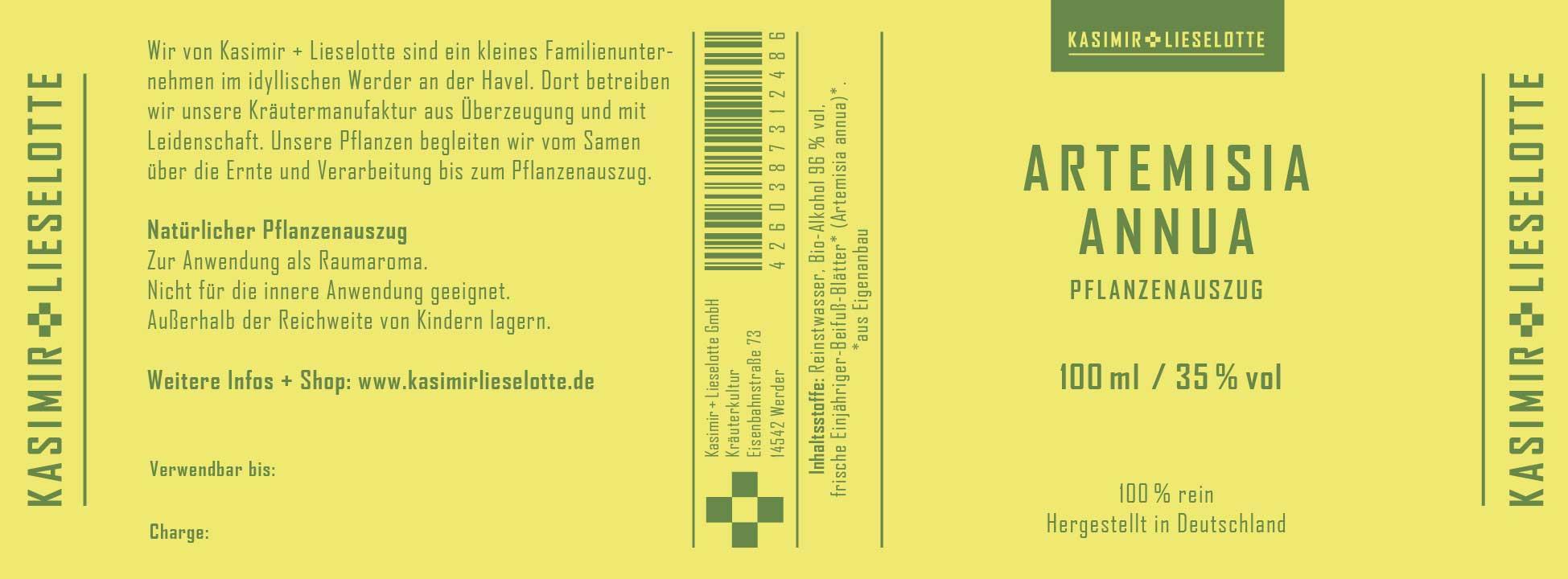 Artemisia annua Pflanzenauszug - Auswahl: 100 ml