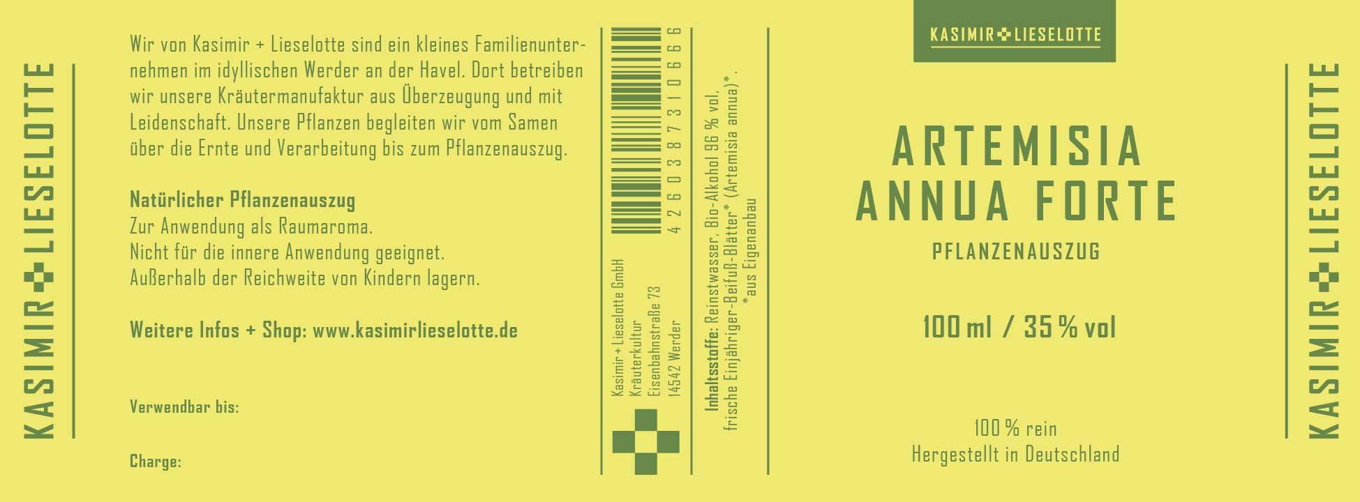 Artemisia annua Forte Pflanzenauszug - Auswahl: 100 ml