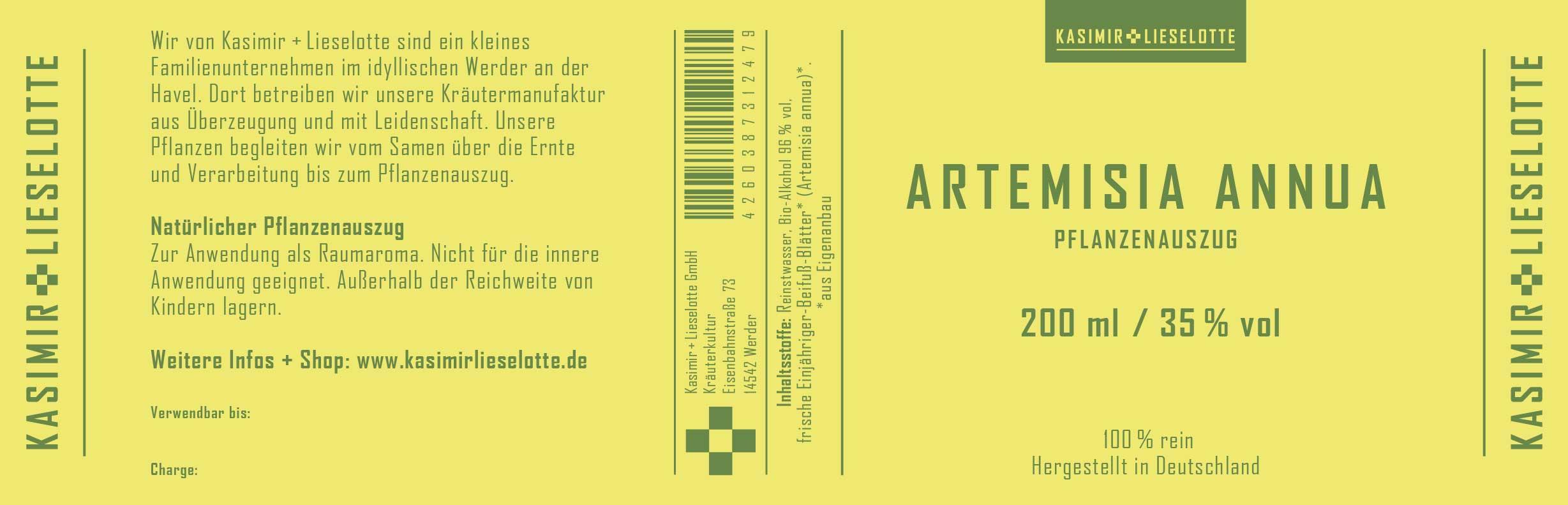 Artemisia annua Pflanzenauszug - Auswahl: 200 ml
